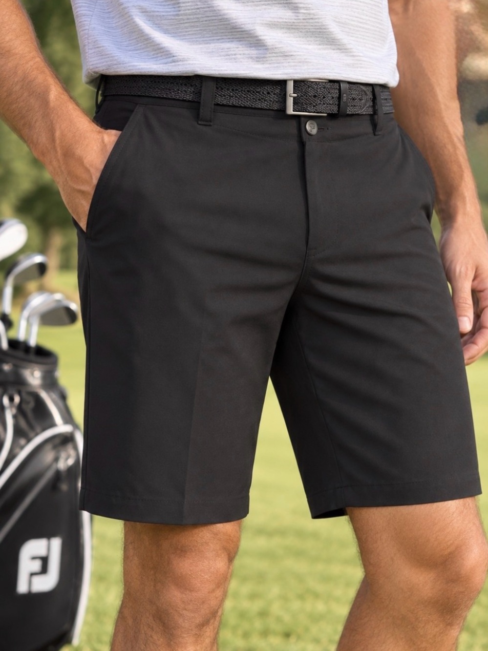 FootJoy Men’s Black Performance Golf Shorts Stretch Size 36